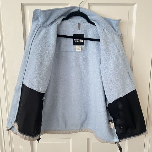 The North Face Womens Denali Polartec Fleece Zip Jacket Blue/Gray Size Medium - Picture 4 of 14